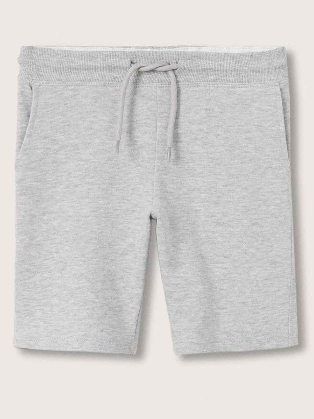

Mango Kids Boys Grey Solid Shorts
