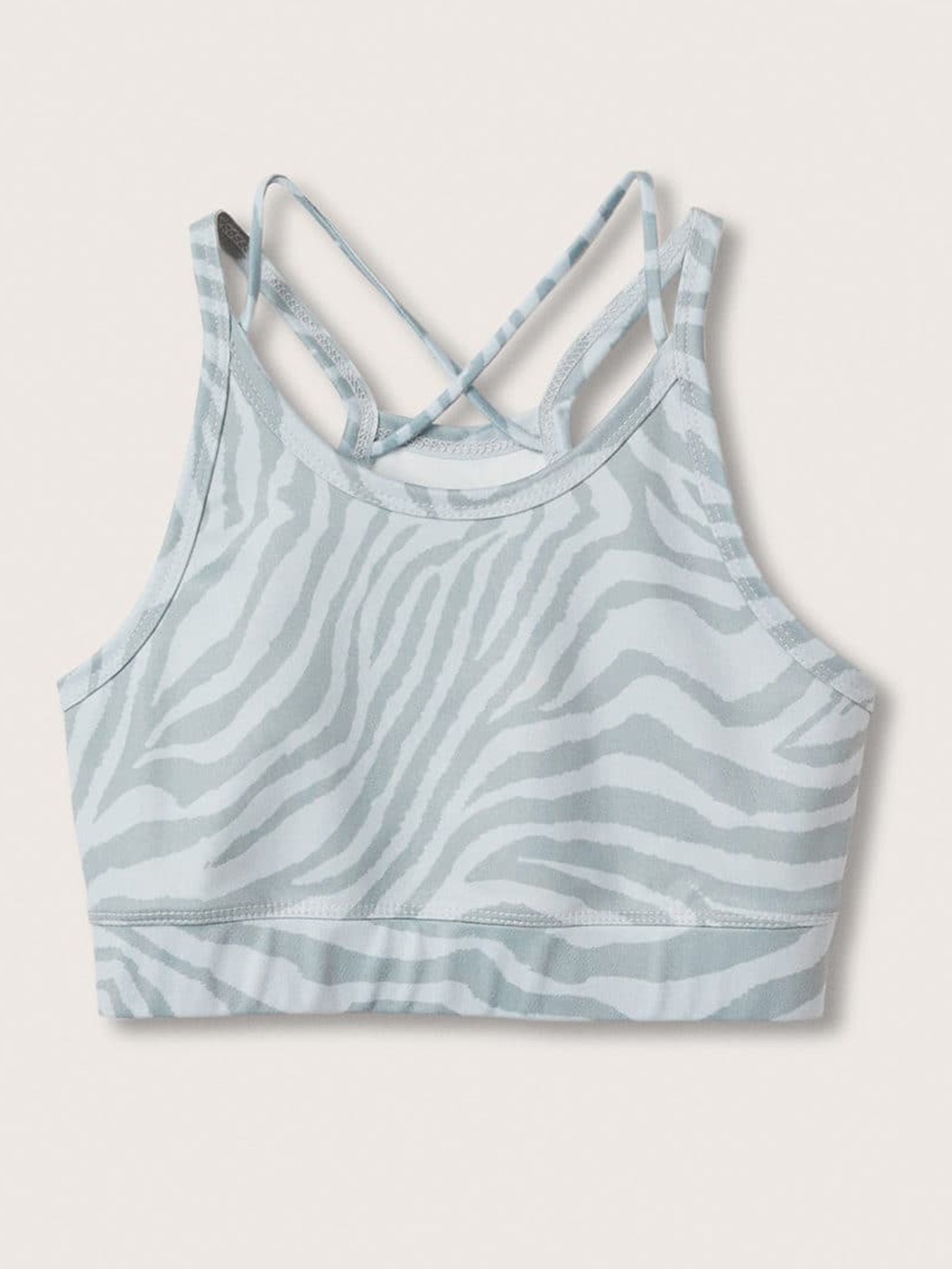 

Mango Kids Girls Blue Animal Print Fitted Top