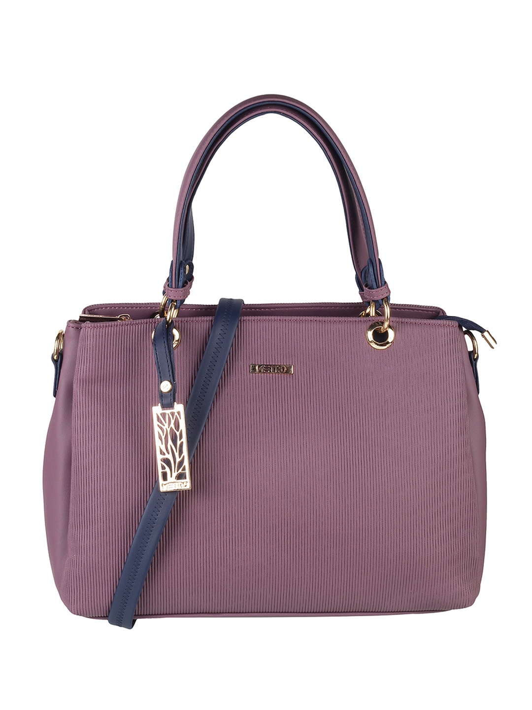 

Metro Purple PU Structured Handheld Bag with Tasselled