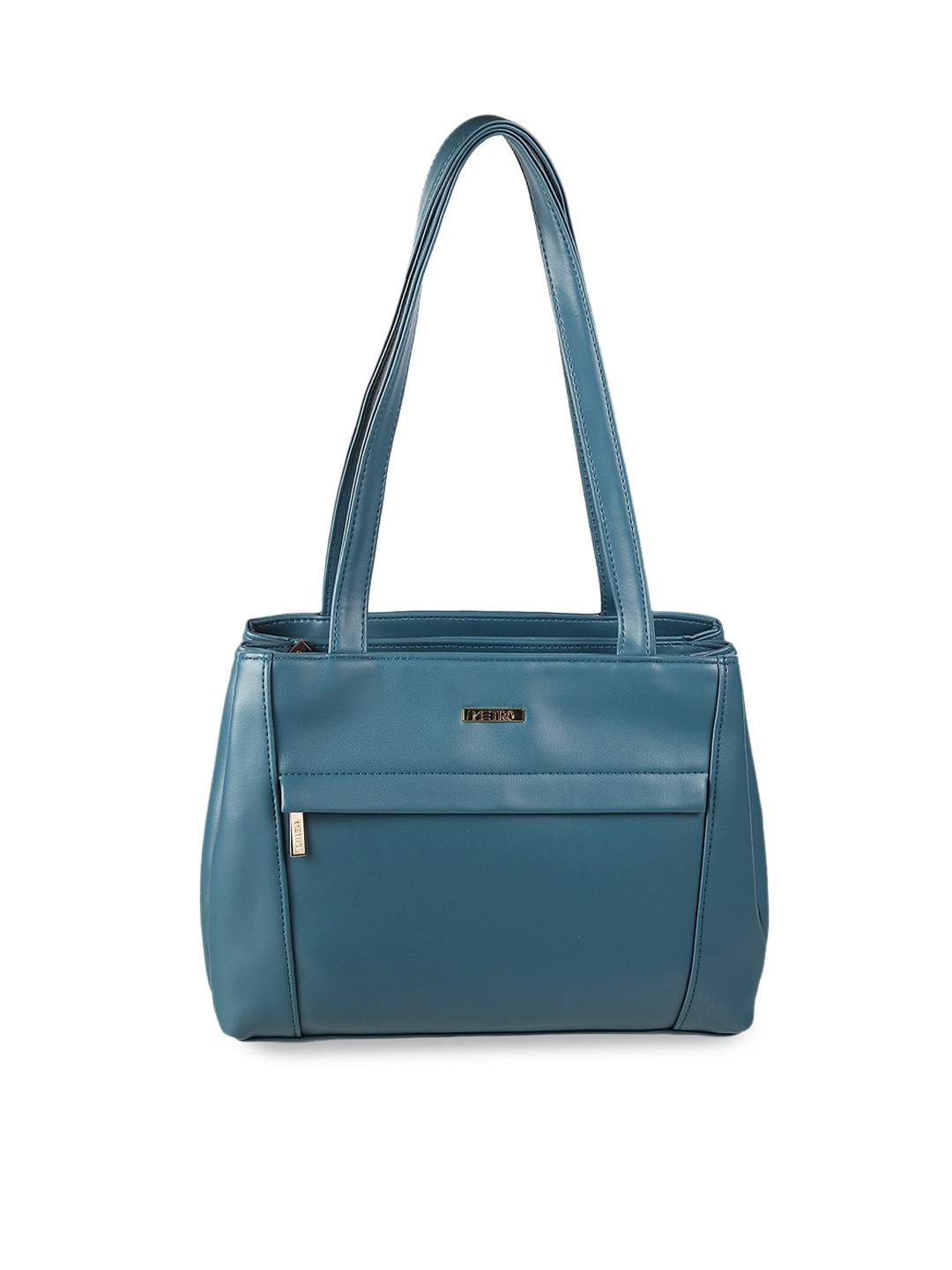 

Metro Blue PU Structured Shoulder Bag