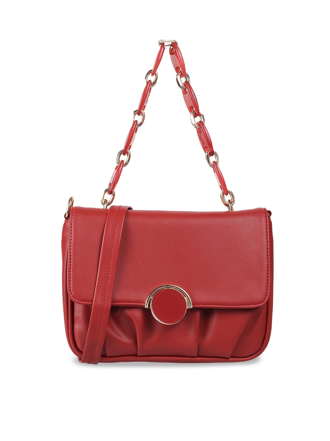 

Mochi Structured Handheld Bag, Red