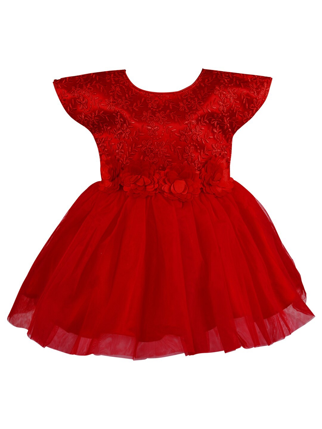 

Wish Karo Red Net Dress