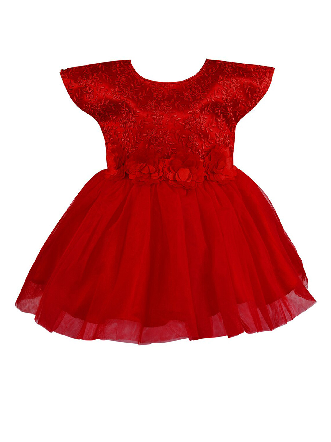 

Wish Karo Red Net Dress
