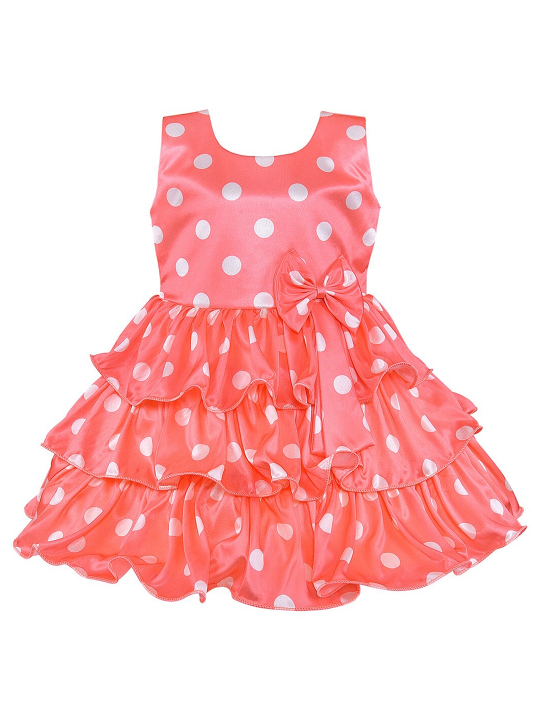 

Wish Karo Peach-Coloured Satin Dress