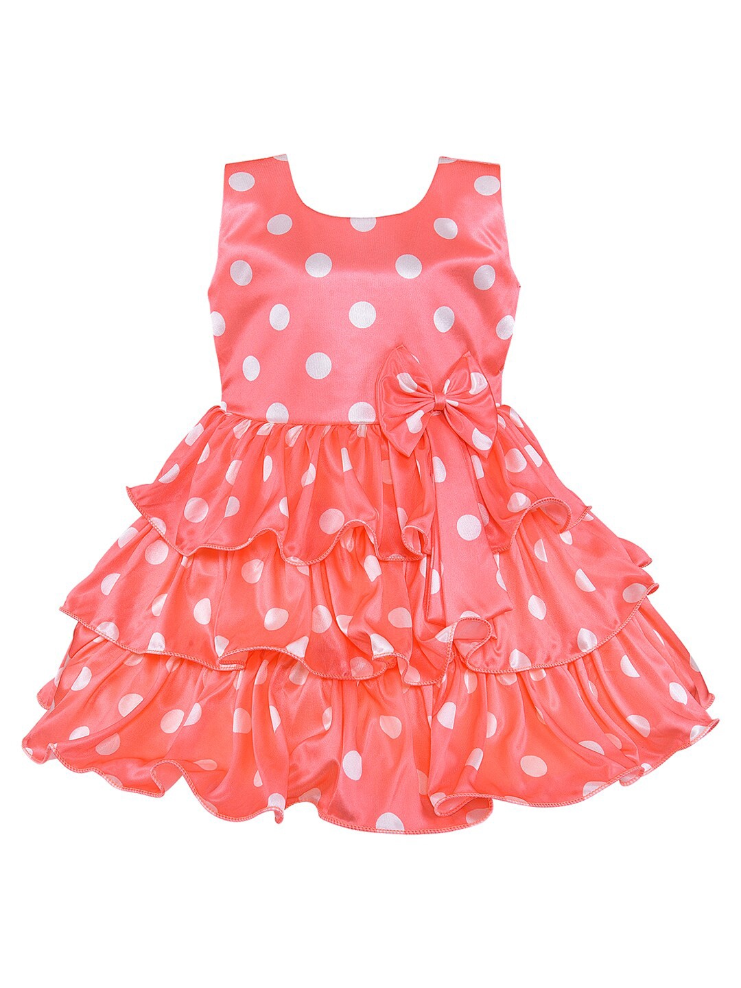 

Wish Karo Peach-Coloured Satin Dress
