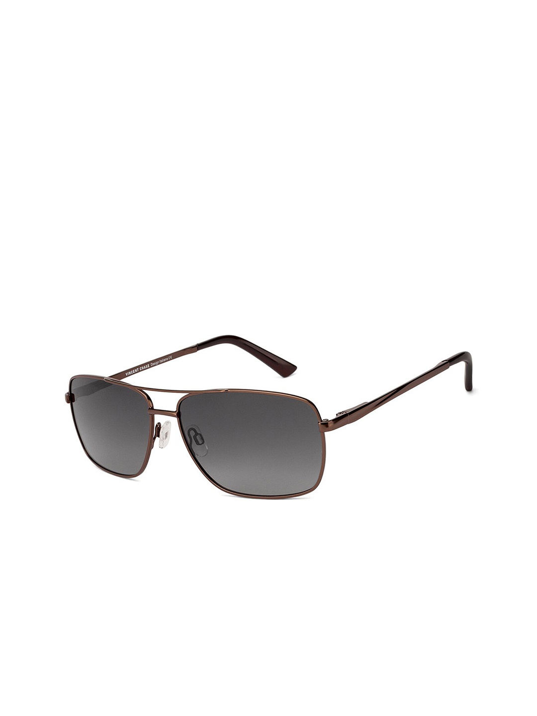 

Vincent Chase Unisex Blue Lens & Brown Rectangle Sunglasses with Polarised Lens