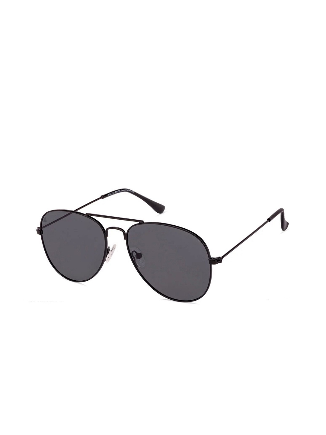 

Vincent Chase by Lenskart Unisex Grey Lens & Black Aviator Sunglasses with Polarised Lens