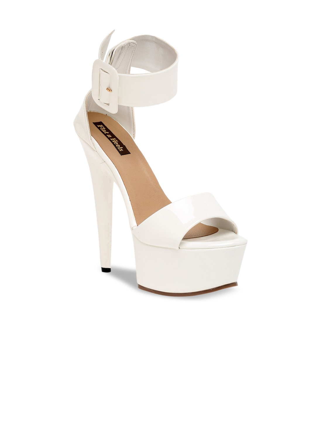 

Flat n Heels Gold-Toned Stiletto Sandals
