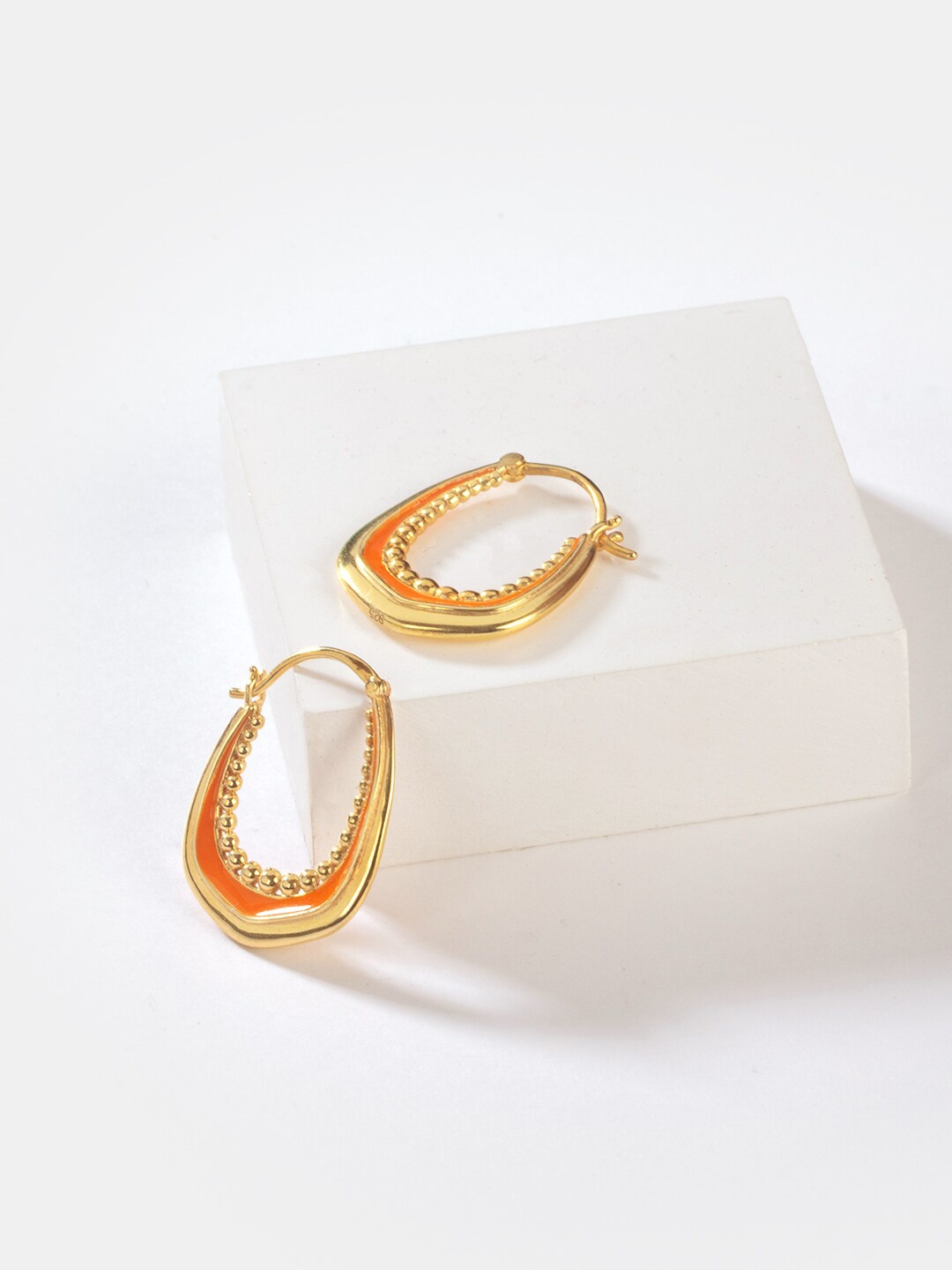 

SHAYA Gold-Toned Contemporary Hoop Earrings