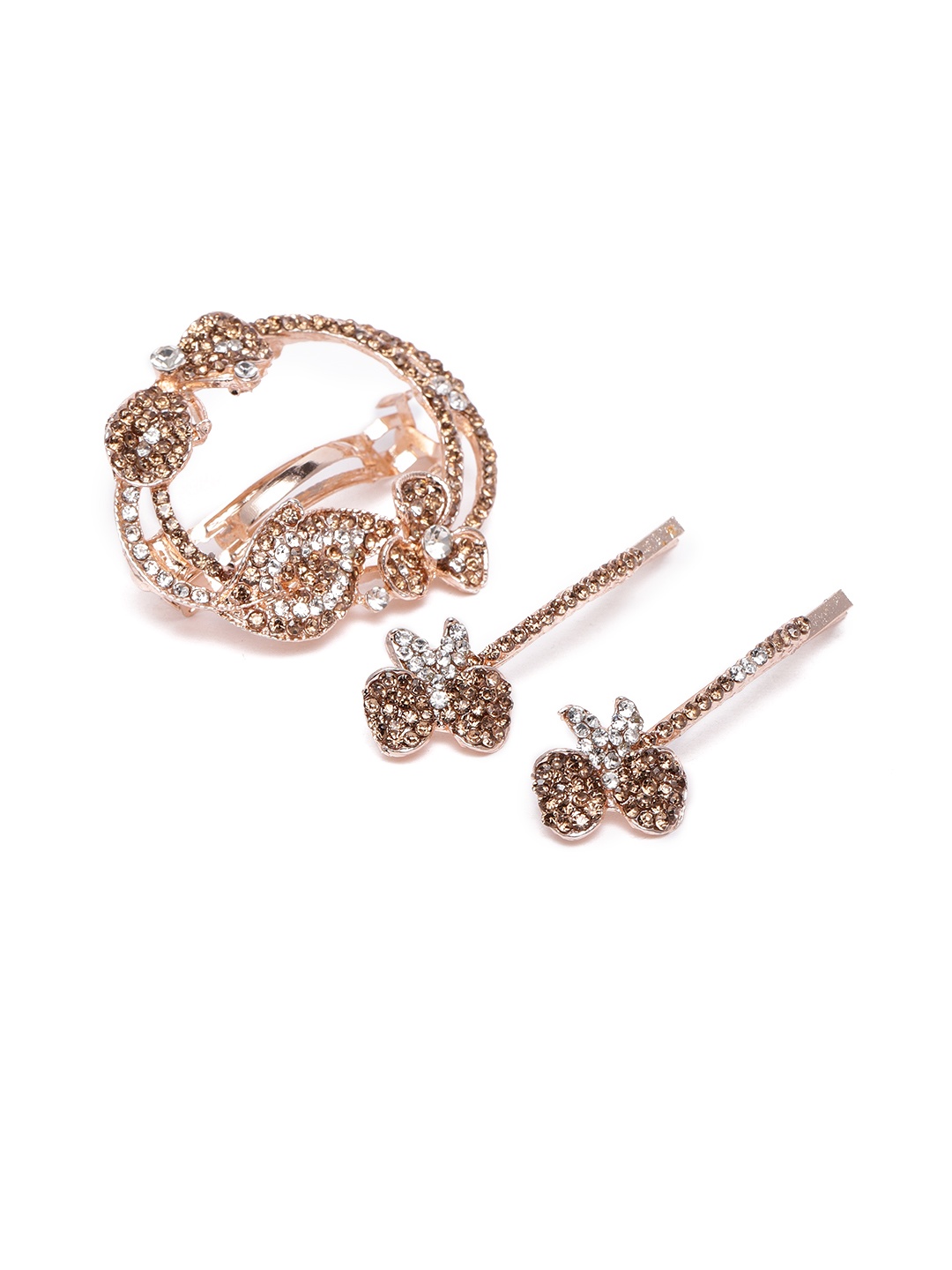 Kord Store Women Rose Set of 3 Hair Accessory Set