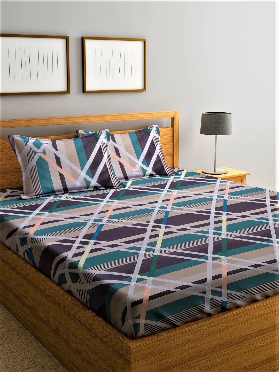 

Home Sizzler Unisex Multi Bedsheets, Purple