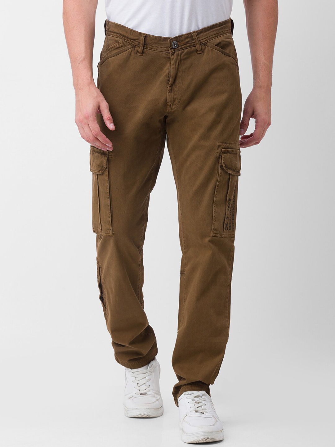 

SPYKAR Men Brown Slim Fit Chinos Trousers