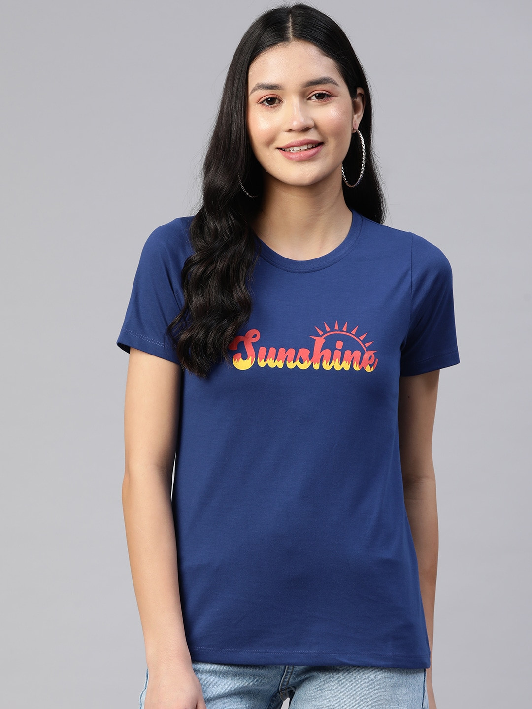 

Metronaut Typography Printed T-shirt, Blue