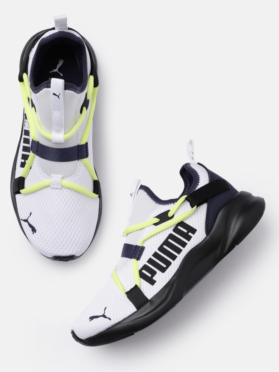 

Puma Unisex Kids White Solid Softride Rift Pop Slip-On Walking Shoes