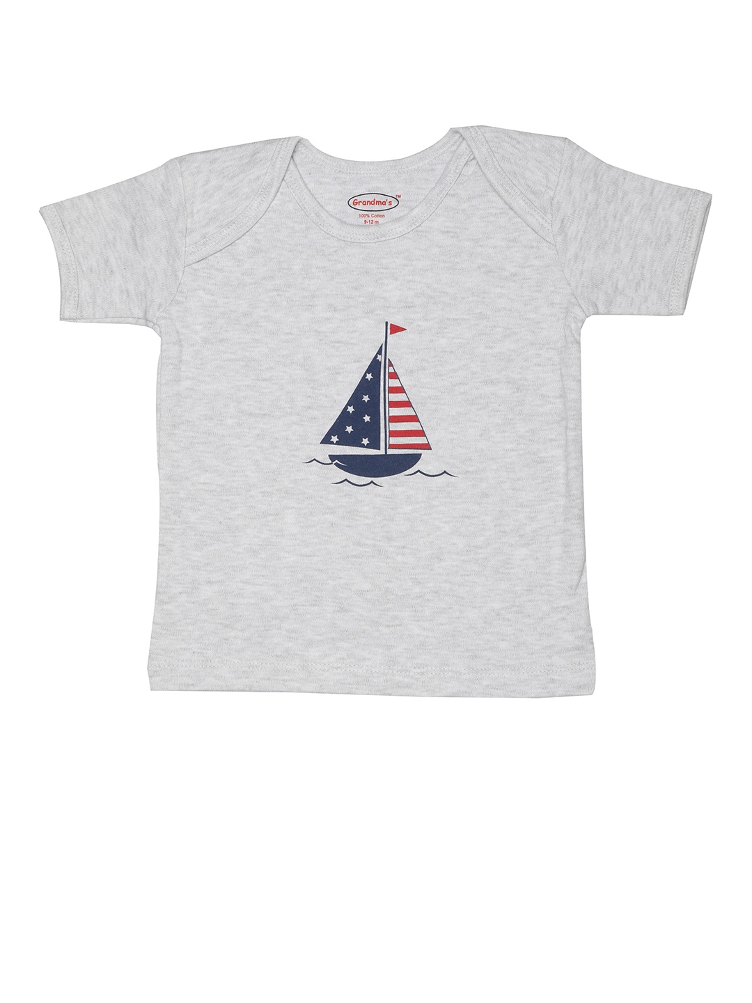 

Grandmas Kids Grey V-Neck T-shirt