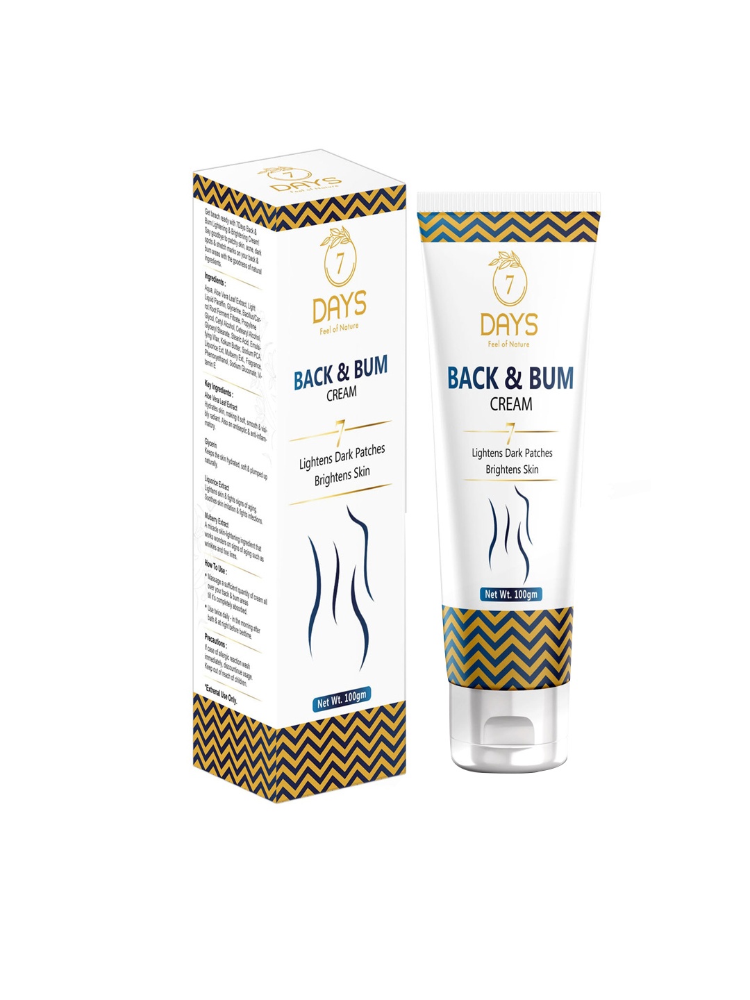 

7 DAYS Back And Bum Cream 100gm, White