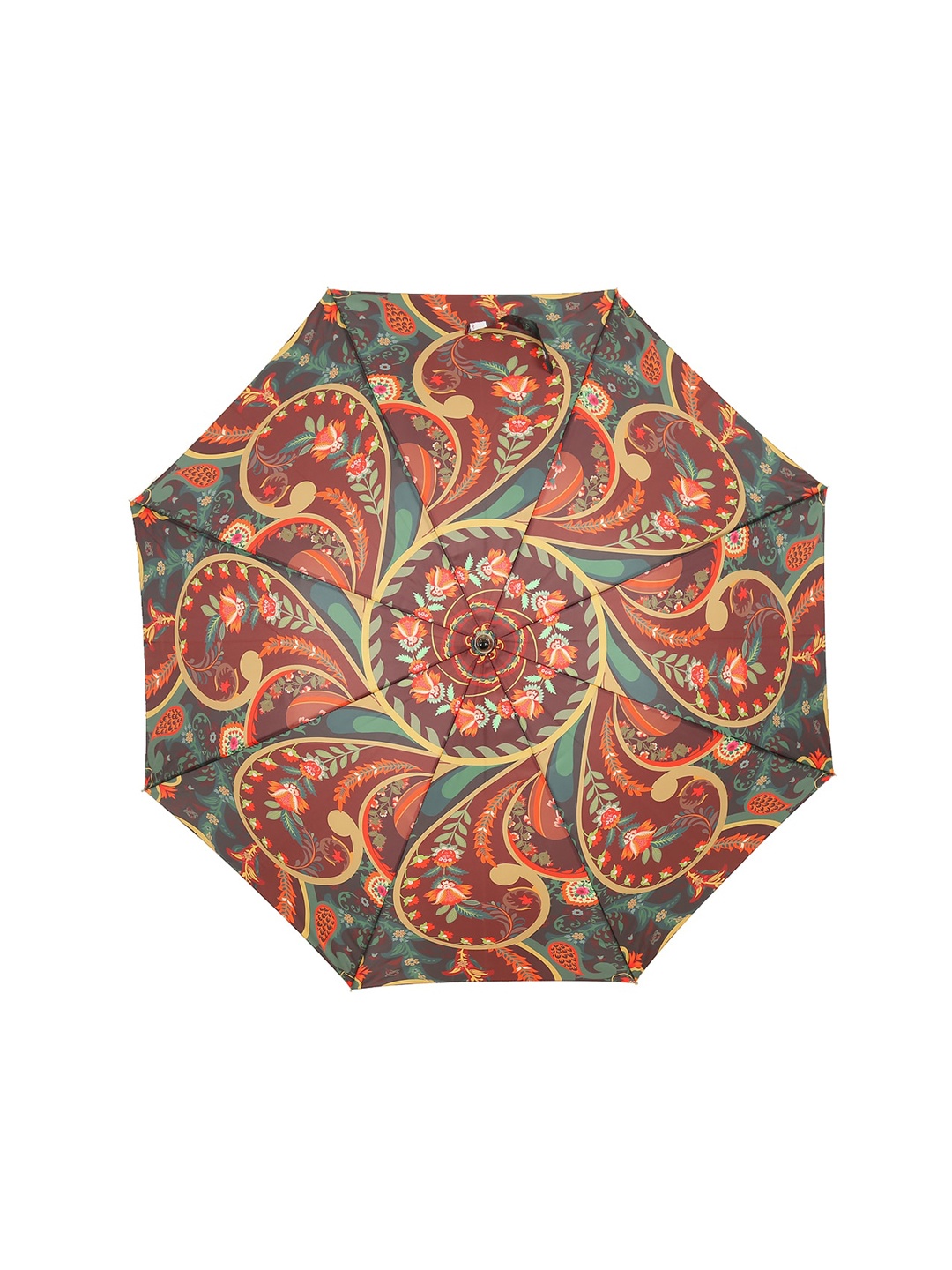 

India Circus by Krsnaa Mehta Red & Green Printed Non-Foldable Umbrella