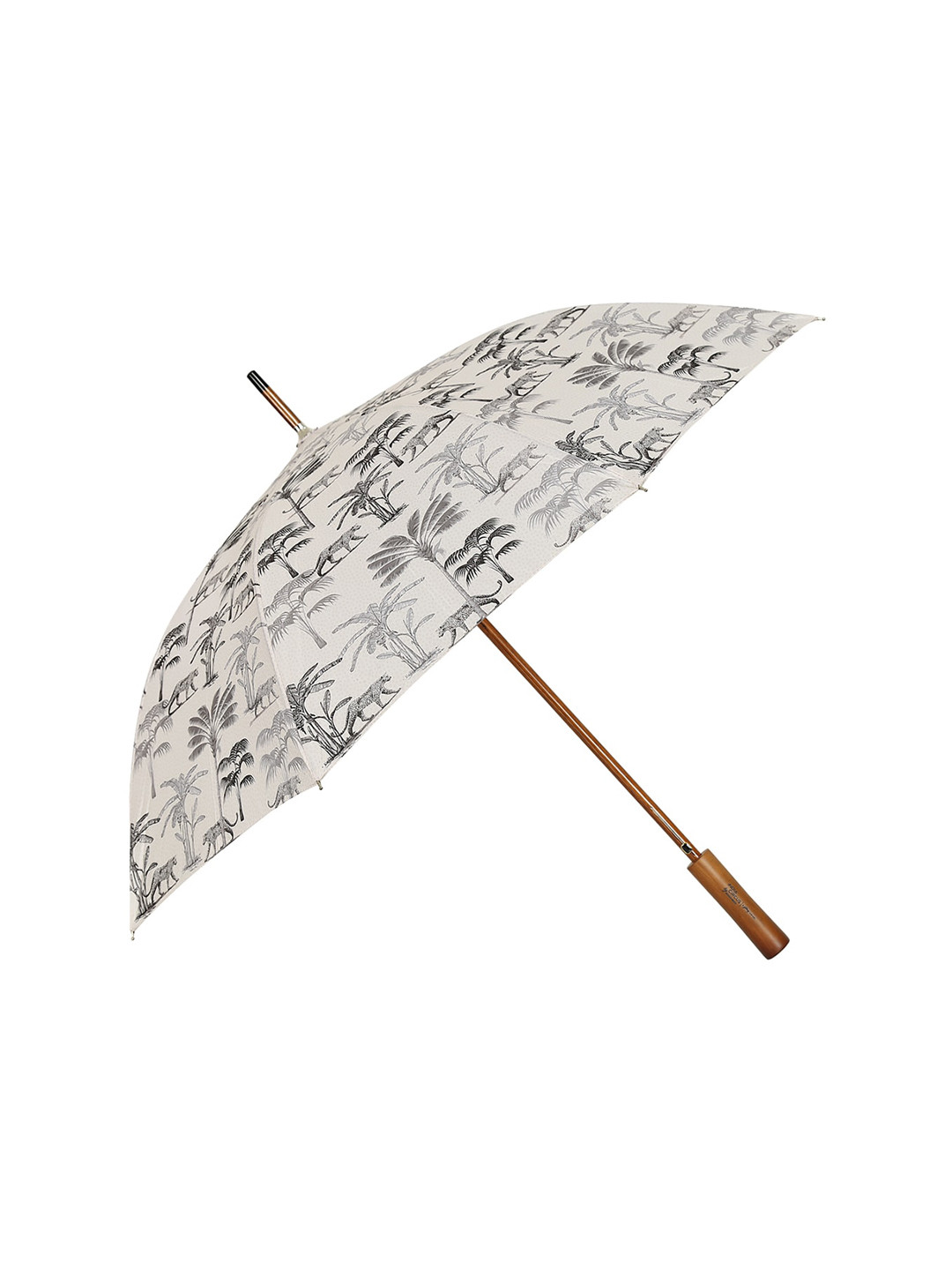 

India Circus by Krsnaa Mehta White Printed Umbrellas