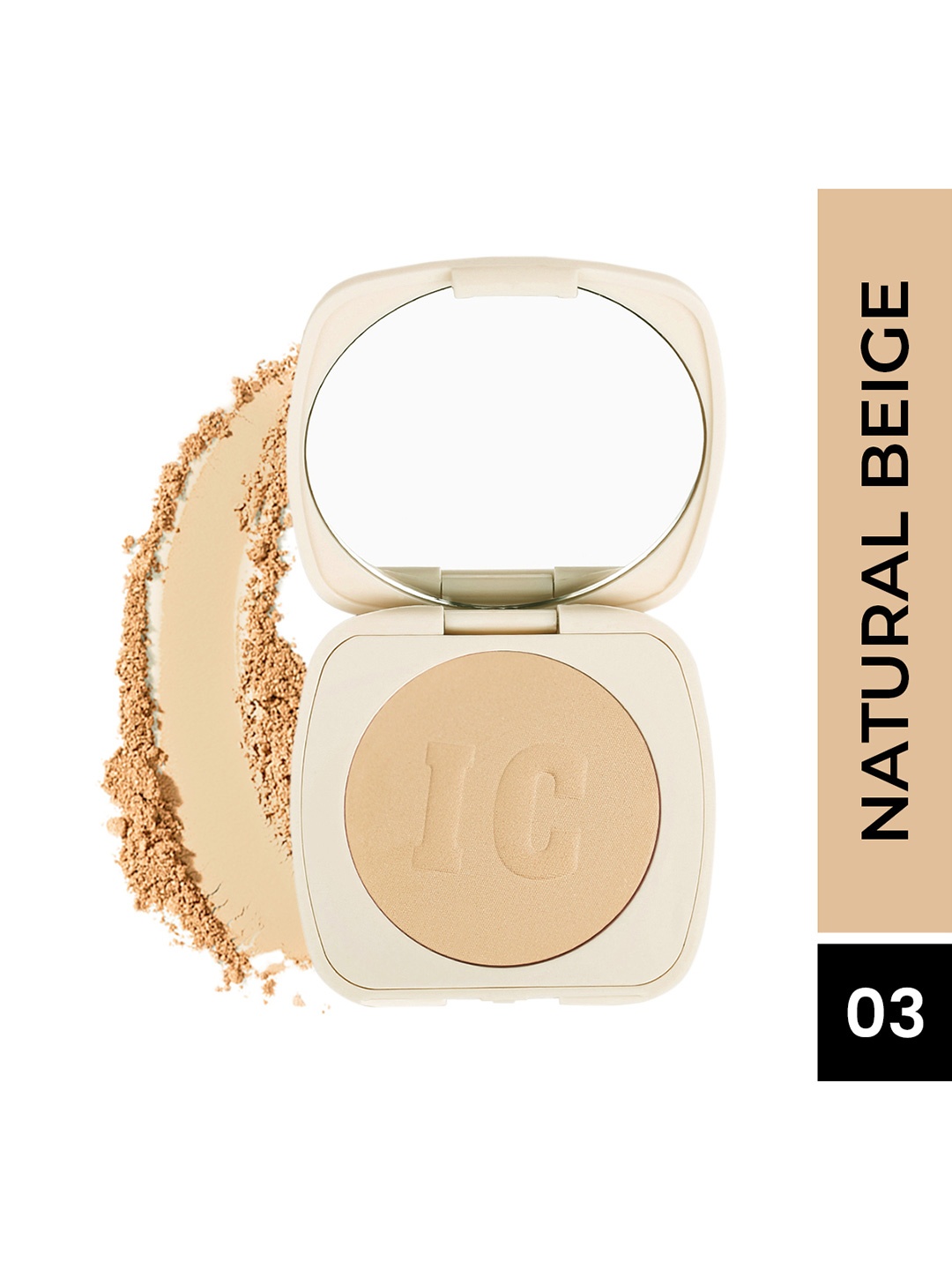 INCOLOR Covermax Cruelty-Free Ultra-Fine Compact Powder - Natural Beige 03