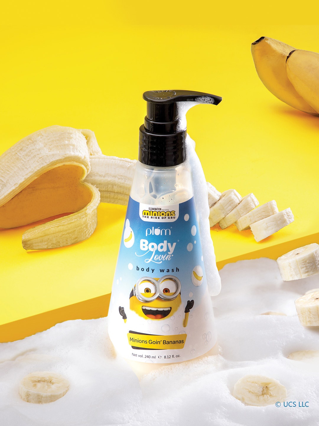 

Plum BodyLovin Minions Goin Bananas Body Wash 240ml, Yellow
