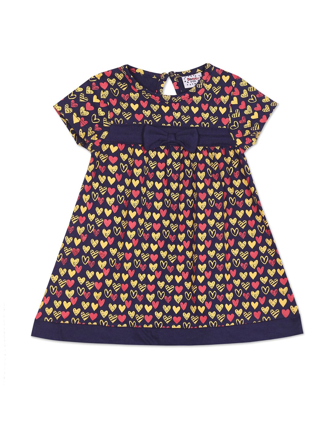 

Donuts Blue & astral aura Floral A-Line Dress