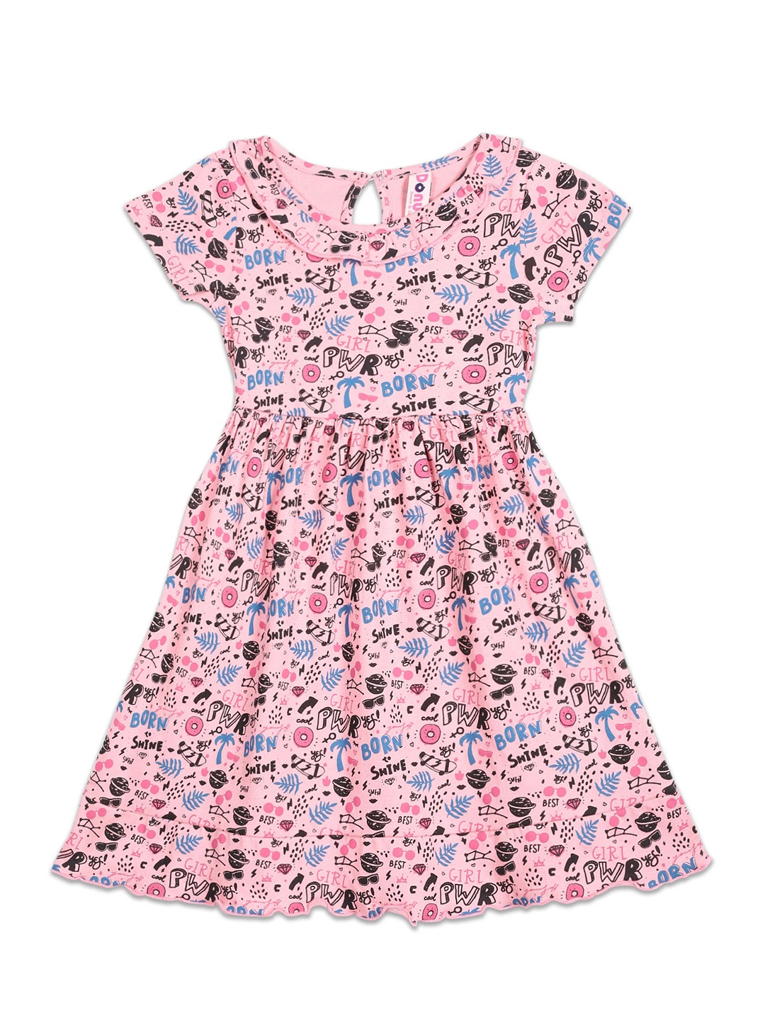 

Donuts Pink & crystal rose Floral Dress