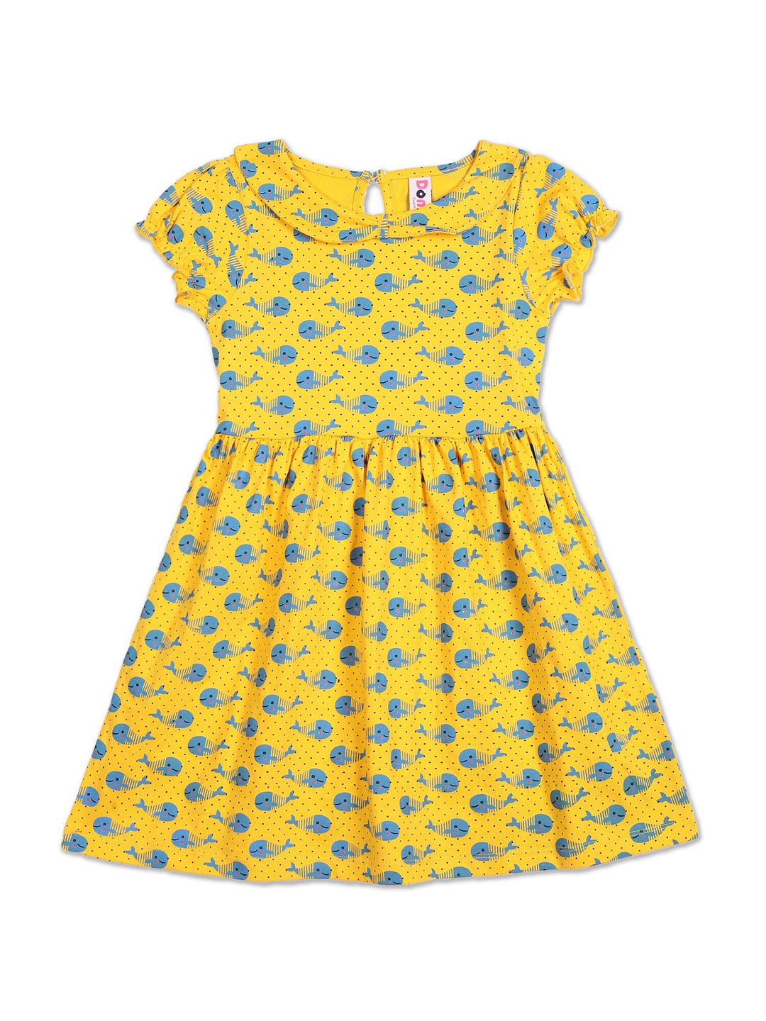 

Donuts Yellow & amber Dress