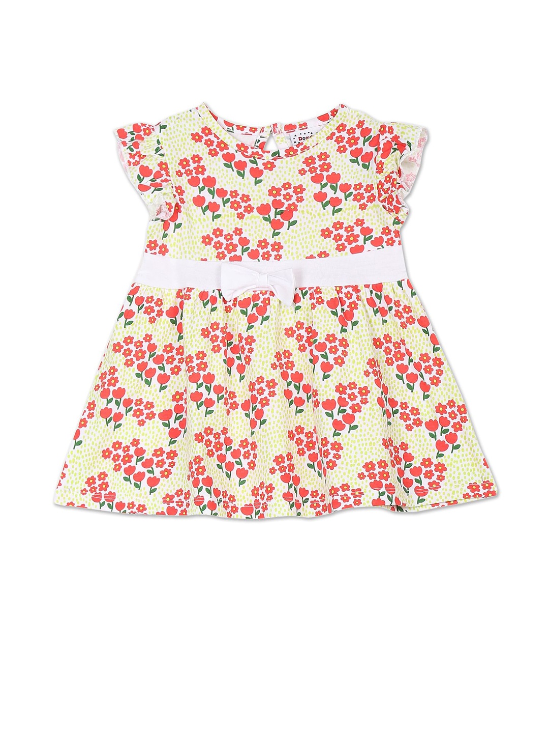 

Donuts White & magnolia Floral Dress