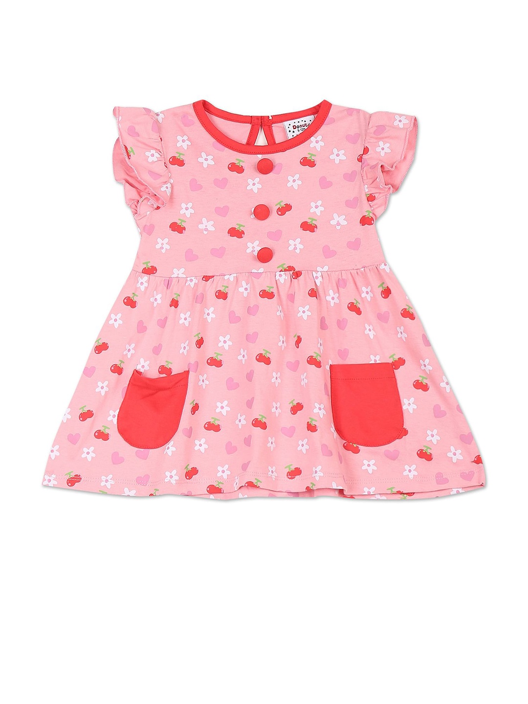 

Donuts Pink & cherry blossom pink Dress