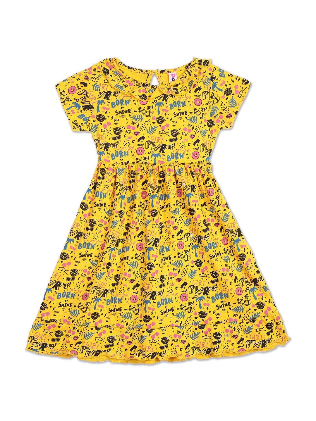 

Donuts Yellow & amber Floral Dress