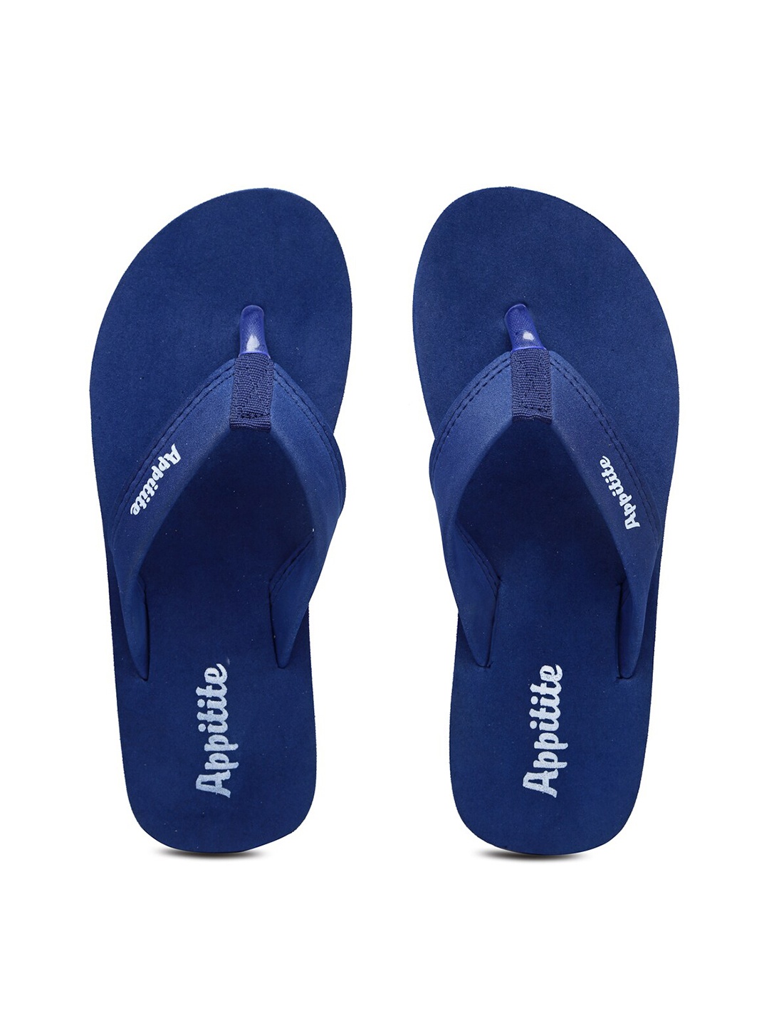 

APPITITE Men Blue & Black Printed Rubber Thong Flip-Flops