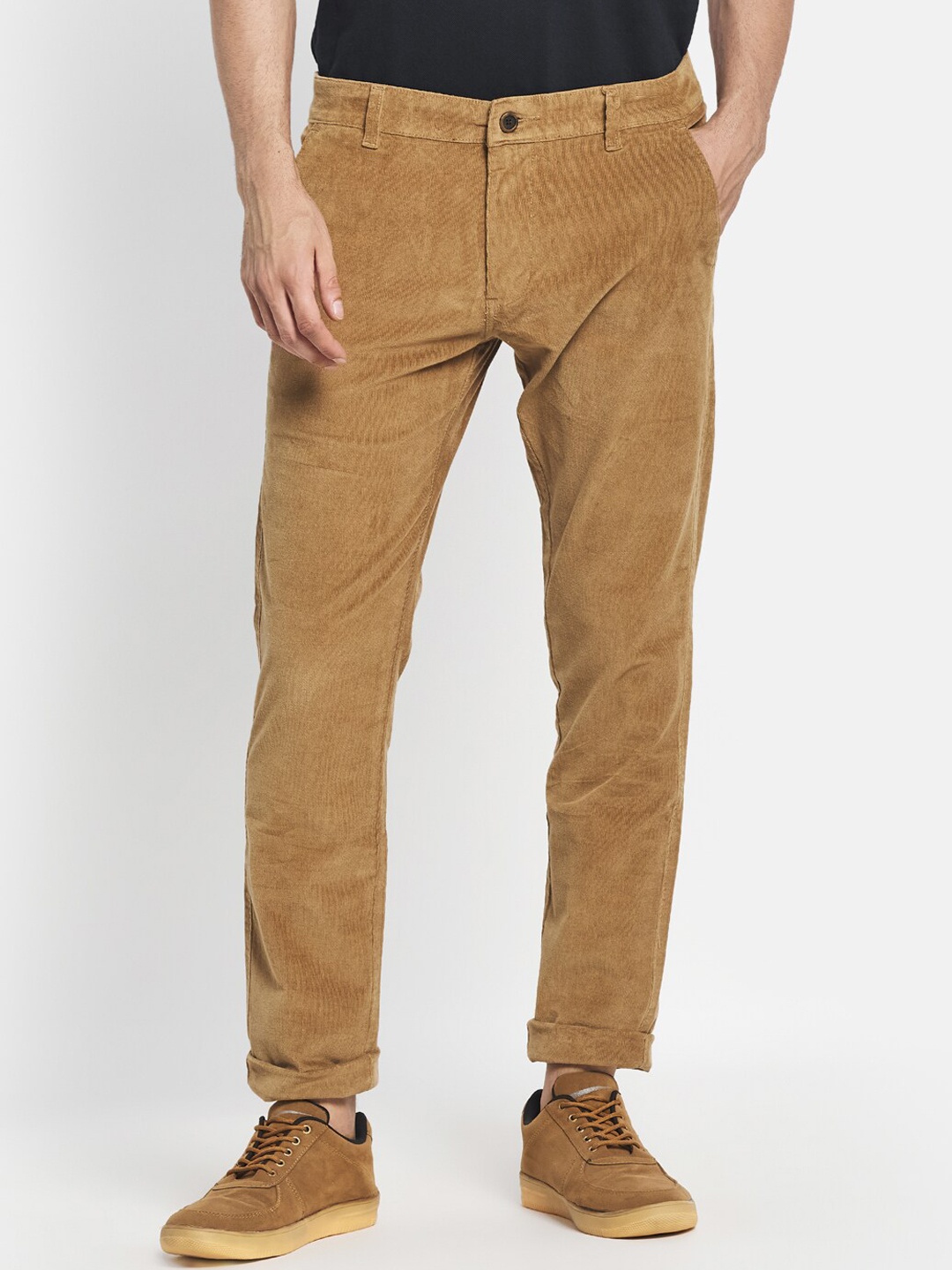 

Octave Men Brown Chinos Trousers