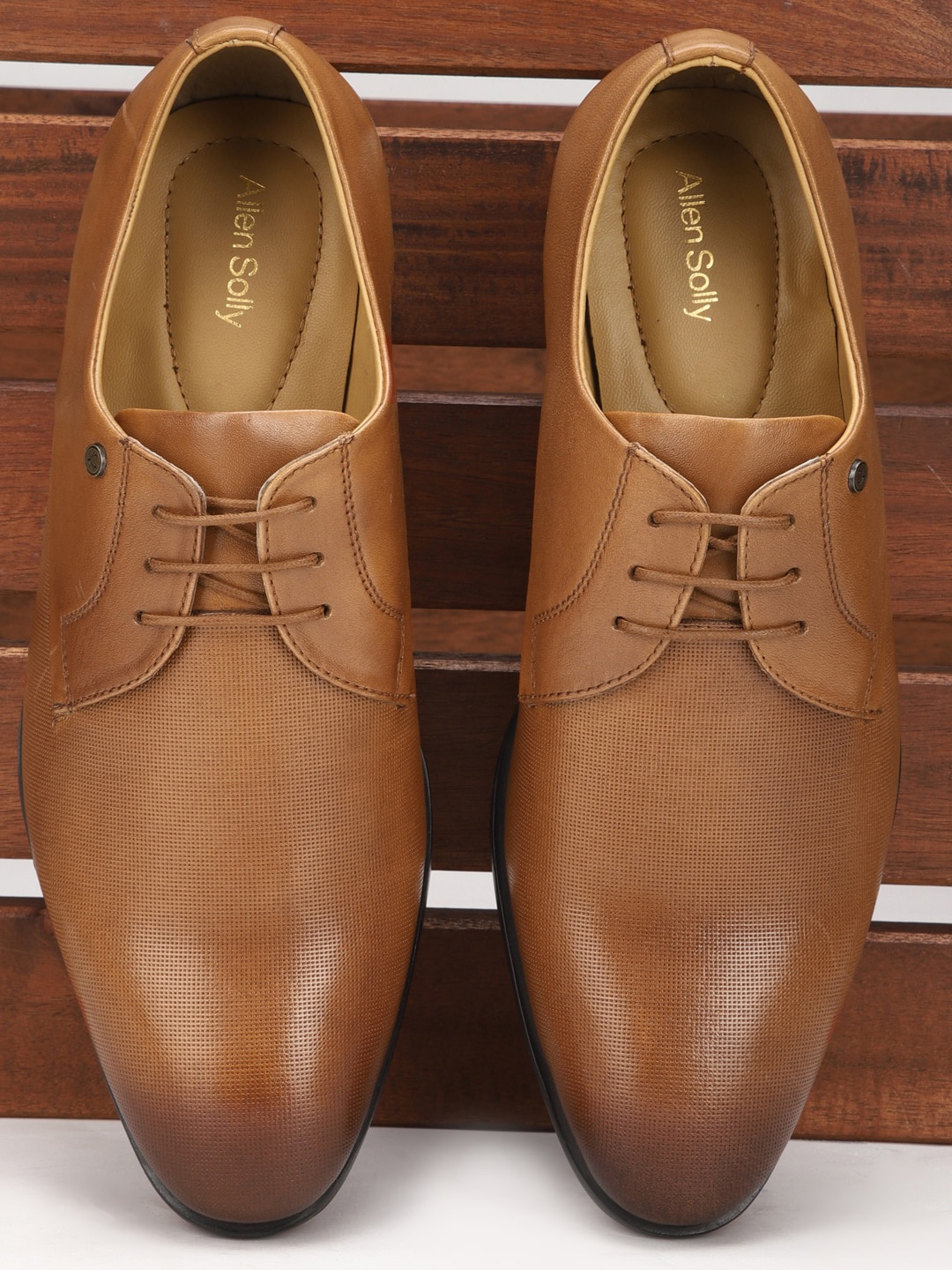 

Allen Solly Men Brown Solid Oxford Formal Shoes