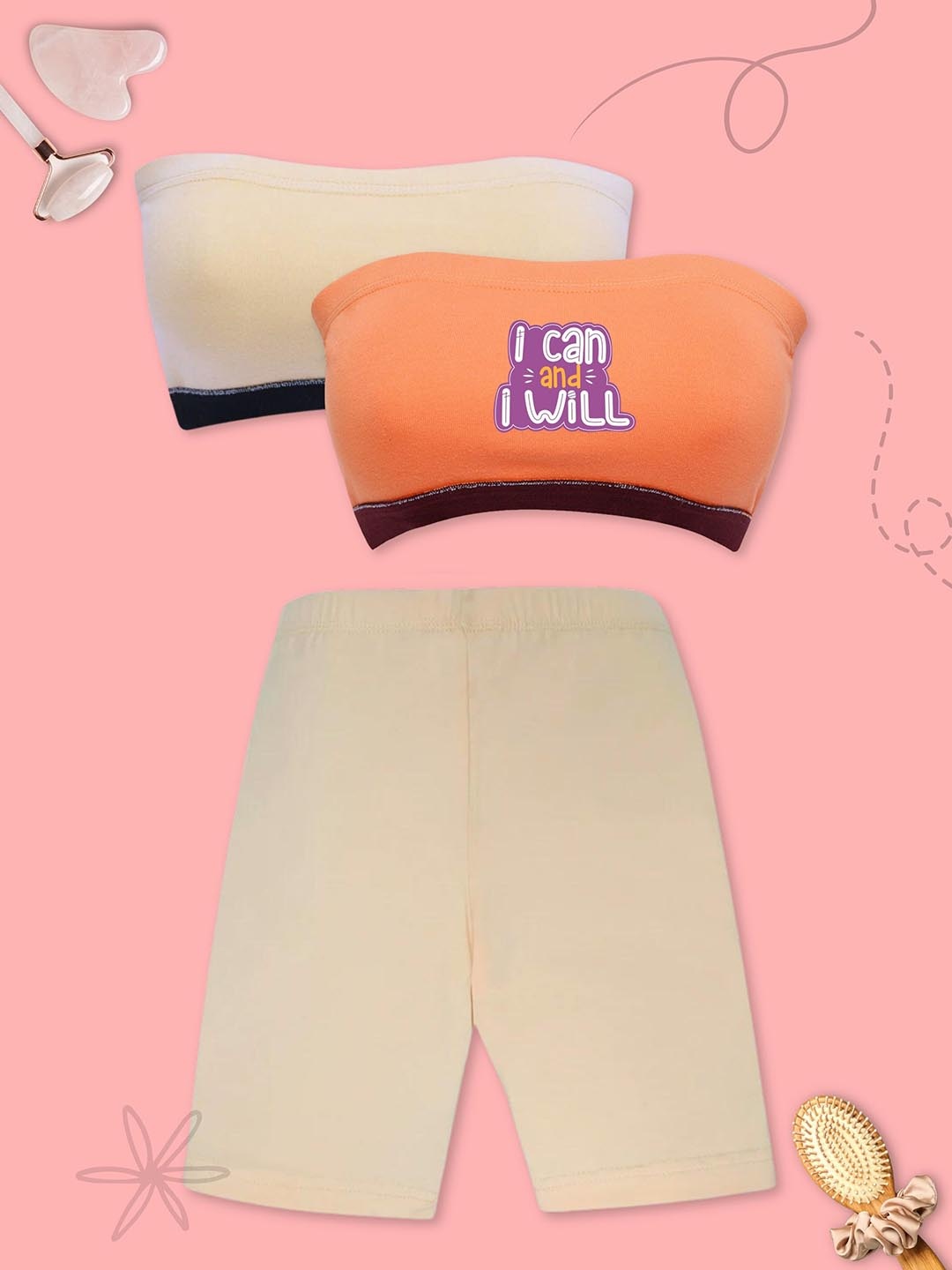 

DChica Girls Nude Clothing Set