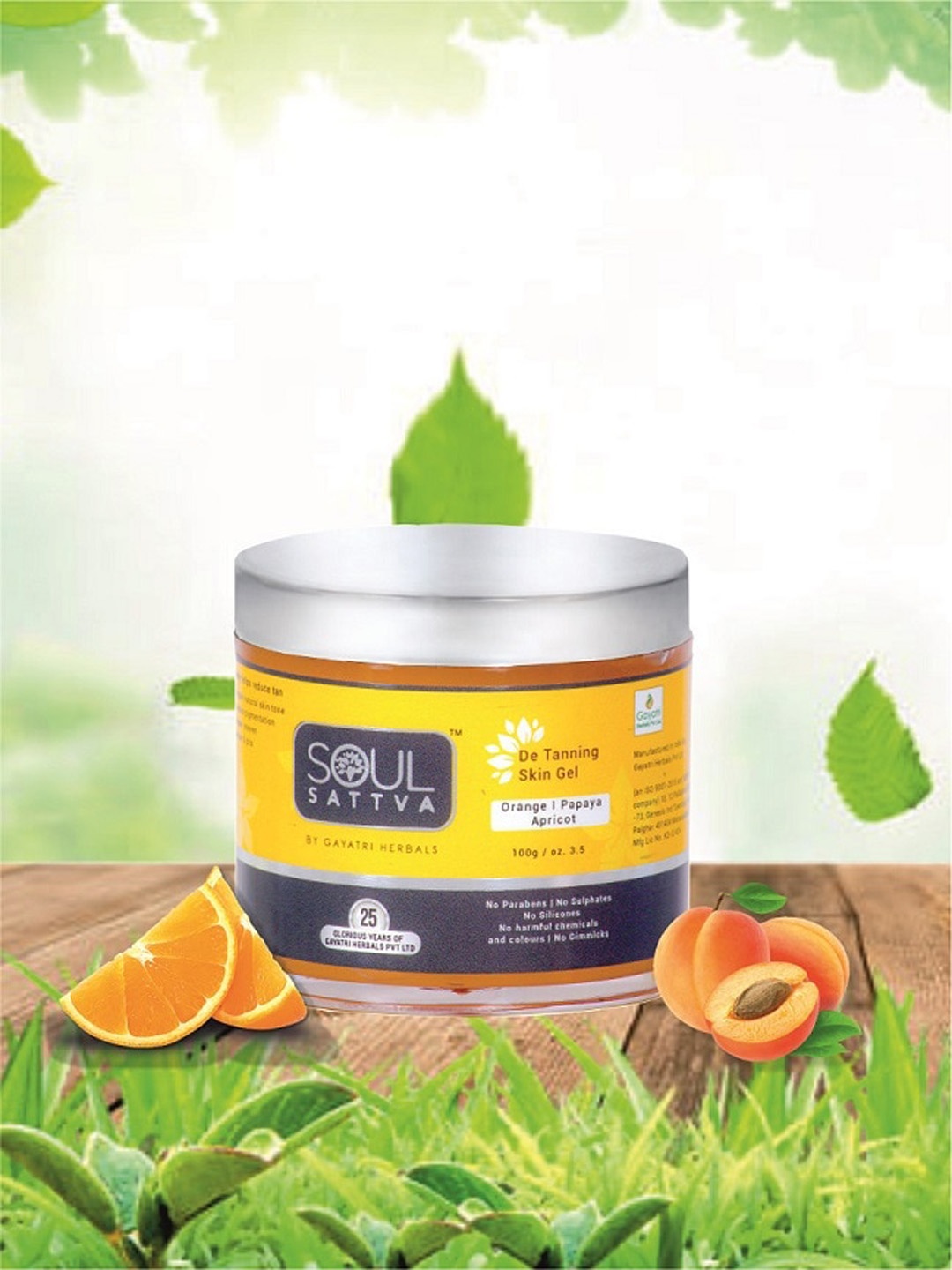 

Soul Sattva De Tanning Skin Gel With Orange & Papaya