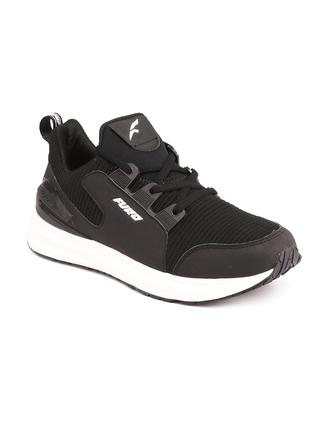 

FURO by Red Chief Men Black Mesh Running Shoes