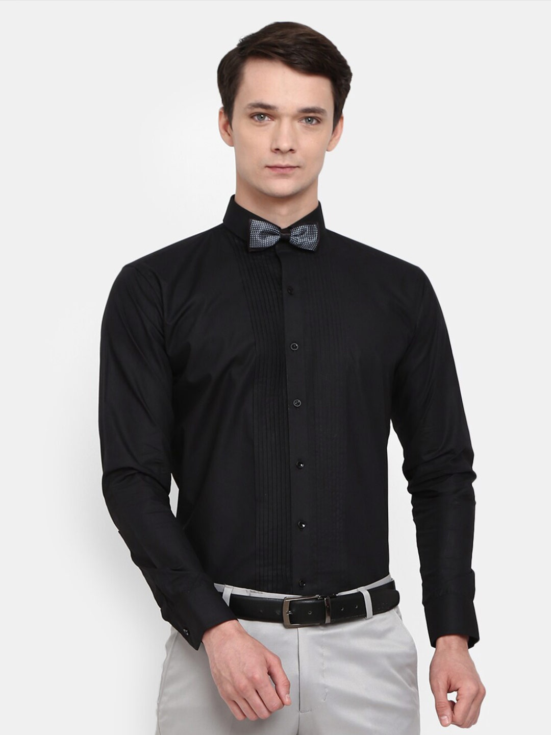 

V-Mart Men Black Casual Shirt