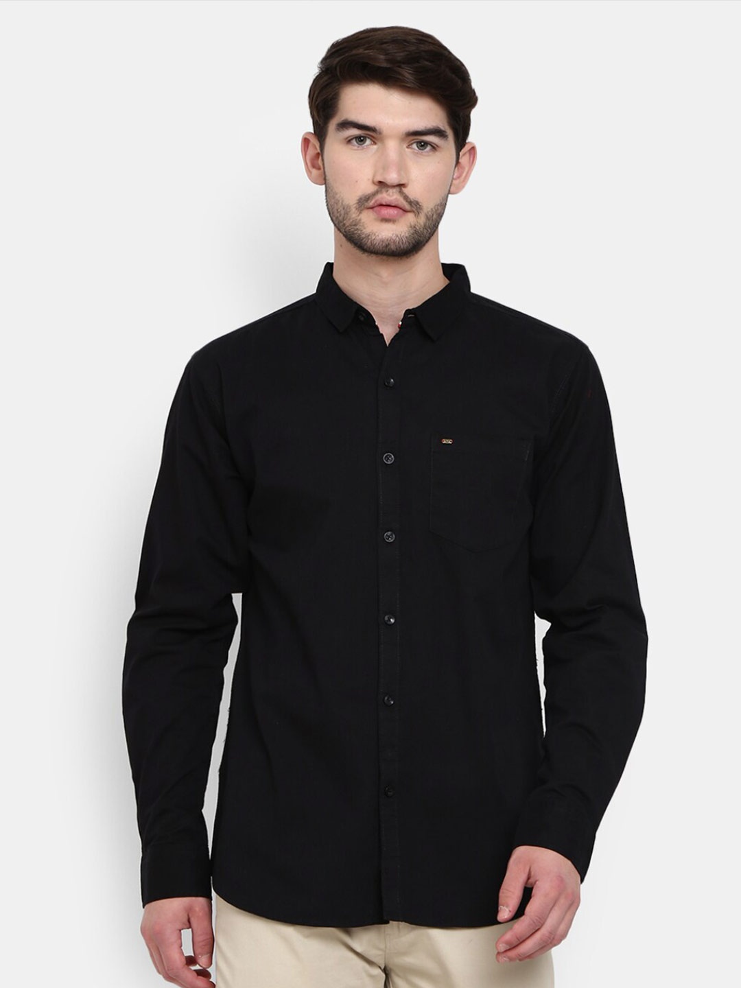 

V-Mart Men Black Casual Shirt