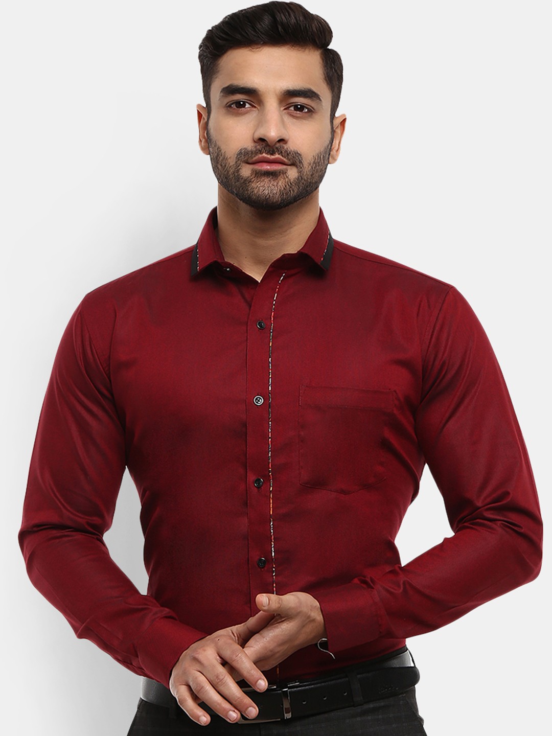 

V-Mart Men Maroon Casual Shirt