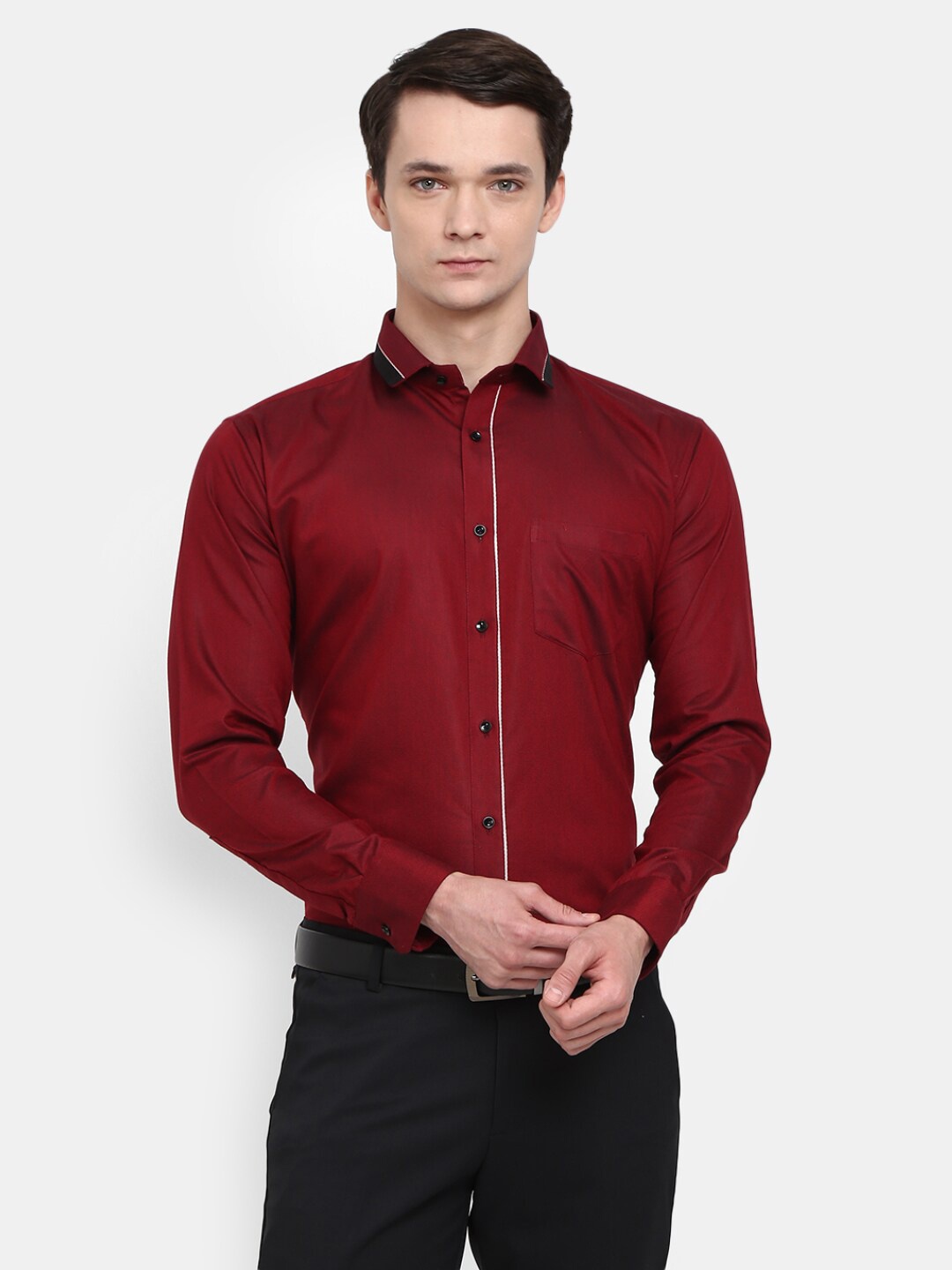 

V-Mart Men Maroon Casual Shirt