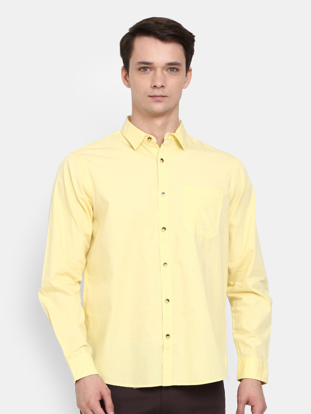 

V-Mart Men Yellow Casual Shirt