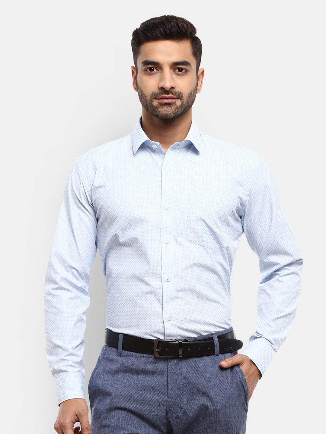 

V-Mart Men Blue Formal Shirt