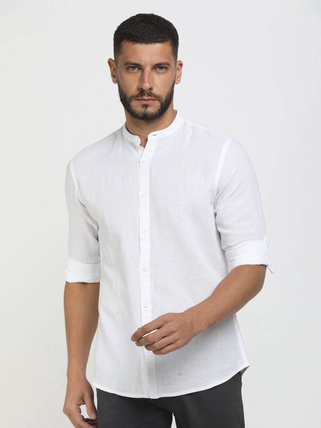

V-Mart Men White Casual Shirt