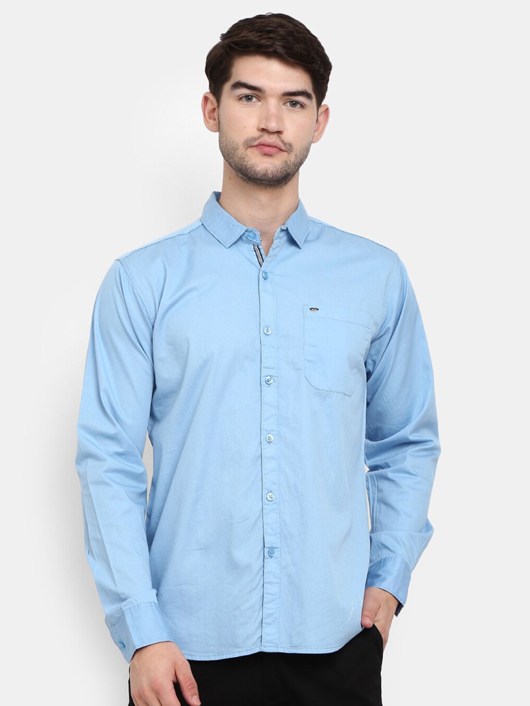 

V-Mart Men Blue Casual Shirt