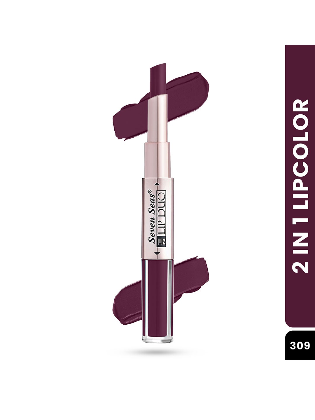 

Seven Seas 2 In 1 Liquid With Stick Lipstick - 309 CASTRO, Orange