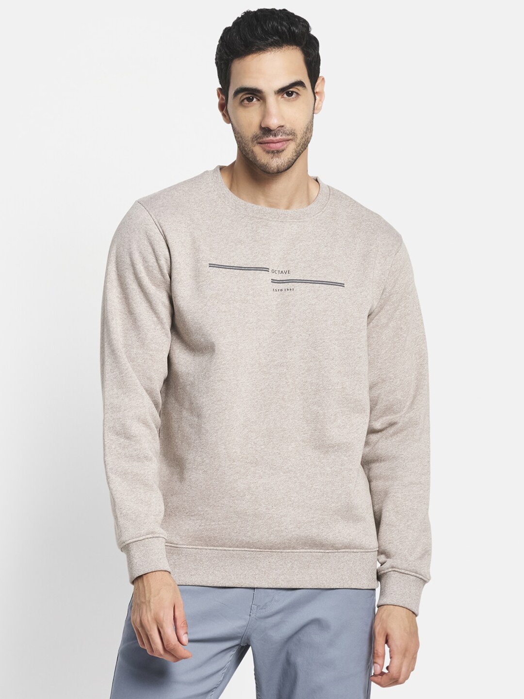 

Octave Men Brown Sweatshirt