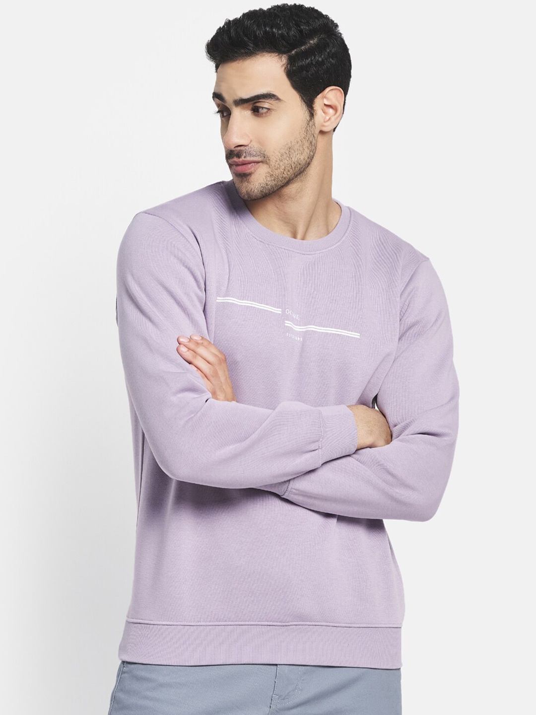

Octave Men Purple Sweatshirt