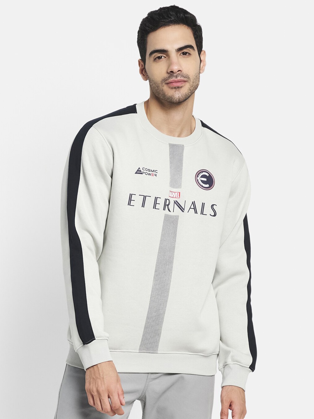 

Octave Men Grey Printed Sweatshirt