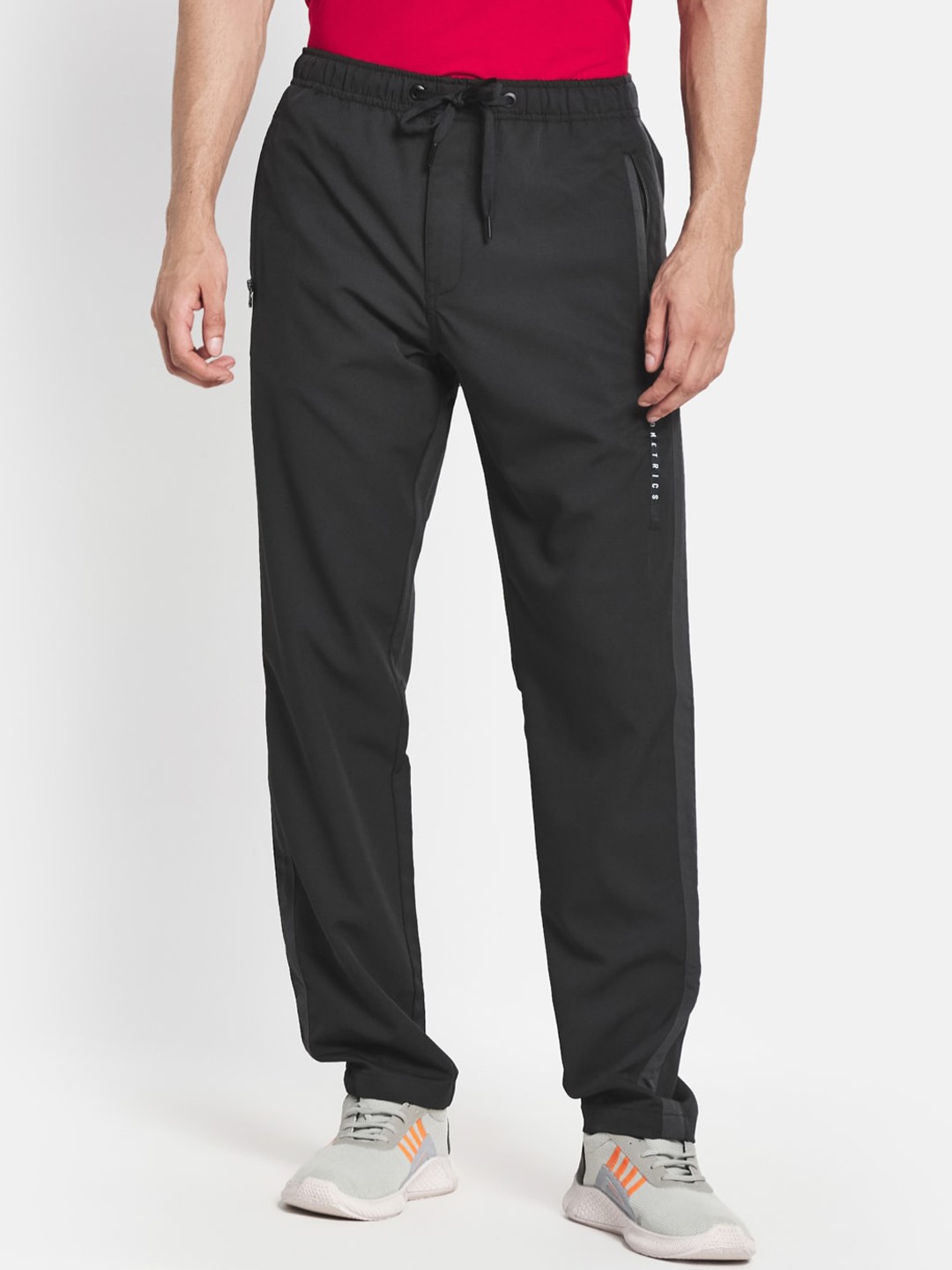 

Octave Men Black Solid Cotton Track Pants