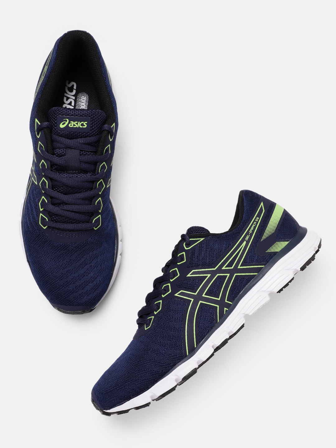 

ASICS Men Woven Design Gel Zaraca 5 B Running Shoes, Blue